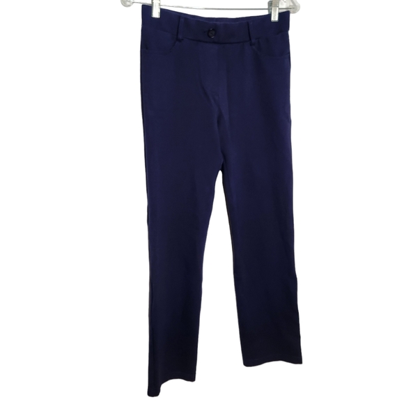 BETABRAND Navy Pull On Pants Petite - Picture 2 of 7